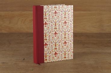 Paperblank rot mit vergoldetem Papier